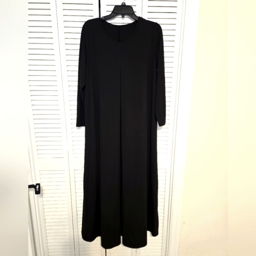 SHEIN Curve Women's 0XL Black Maxi Dress